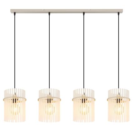 Globo - Lustre suspendu sur câble 4xE27/60W/230V