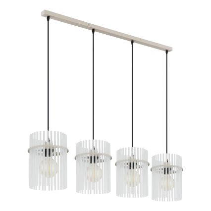 Globo - Lustre suspendu sur câble 4xE27/60W/230V