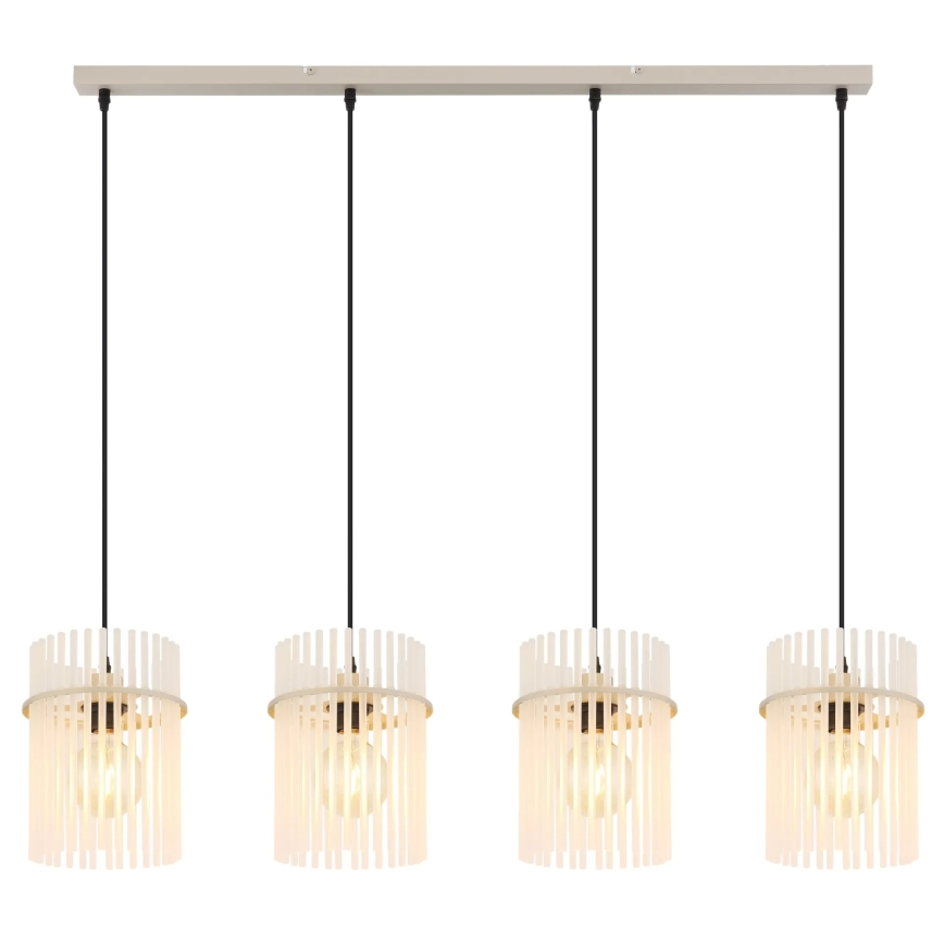 Globo - Lustre suspendu sur câble 4xE27/60W/230V