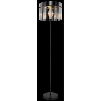 Globo - Lampadaire 1xE27/60W/230V noir