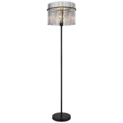Globo - Lampadaire 1xE27/60W/230V noir