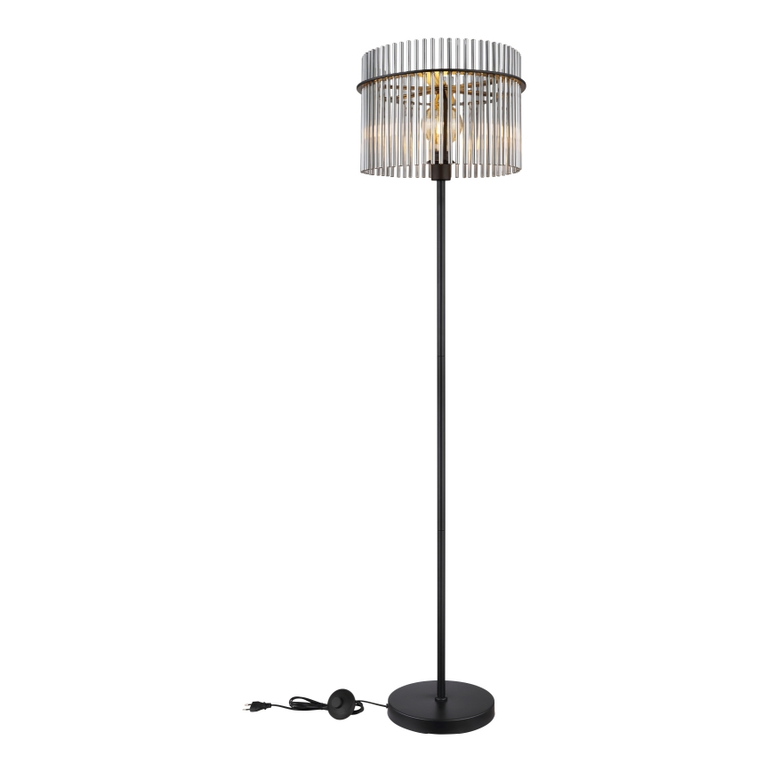 Globo - Lampadaire 1xE27/60W/230V noir