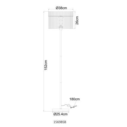 Globo - Lampadaire 1xE27/60W/230V