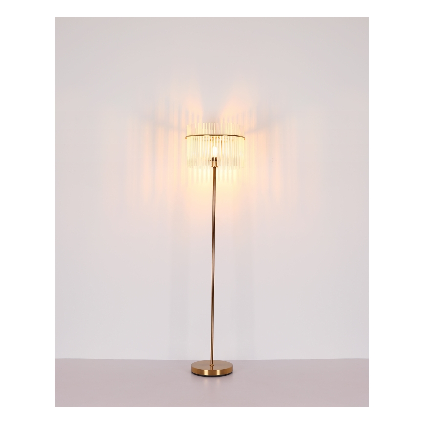 Globo - Lampadaire 1xE27/60W/230V doré