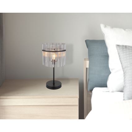 Globo - Lampe de table 1xE27/60W/230V Ø 30 cm noire