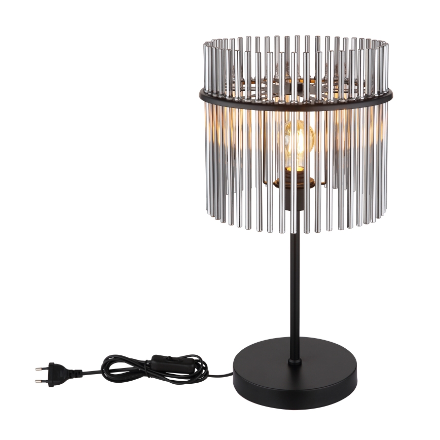 Globo - Lampe de table 1xE27/60W/230V Ø 30 cm noire