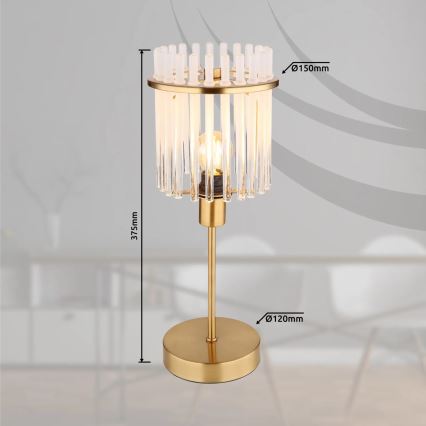 Globo - Lampe de table 1xE14/40W/230V d. 15 cm doré