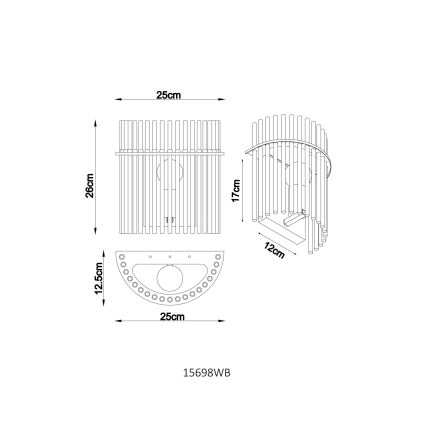 Globo - Applique murale 1xE27/60W/230V
