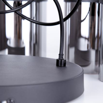 Globo - Suspension filaire 3xE27/15W/230V d. 27 cm chêne