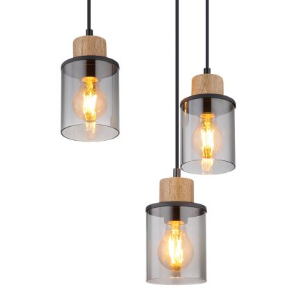 Globo - Suspension filaire 6xE27/15W/230V