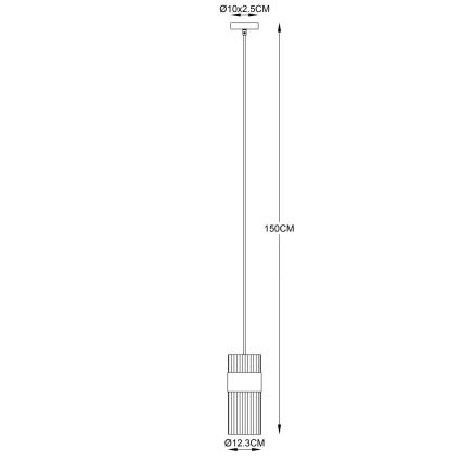 Globo - Suspension filaire 1xE27/60W/230V