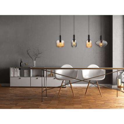 Globo - Suspension sur câble 4xE27/60W/230V