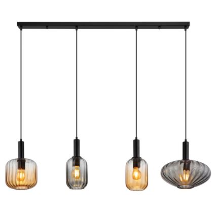Globo - Suspension sur câble 4xE27/60W/230V