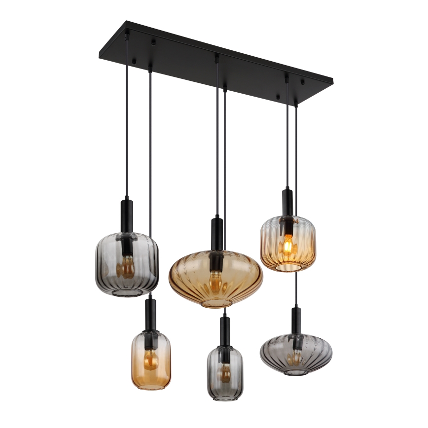 Globo - Suspension à câbles 6xE27/60W/230V
