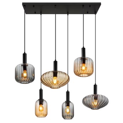 Globo - Suspension à câbles 6xE27/60W/230V