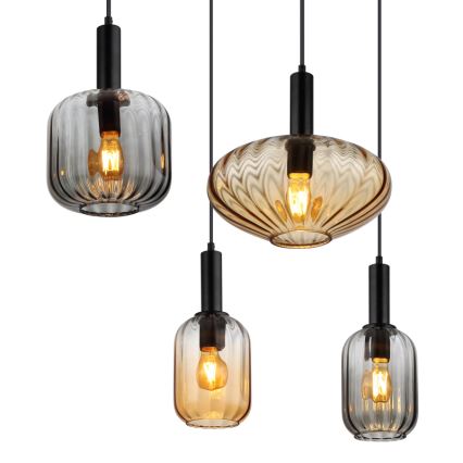 Globo - Suspension à câbles 6xE27/60W/230V