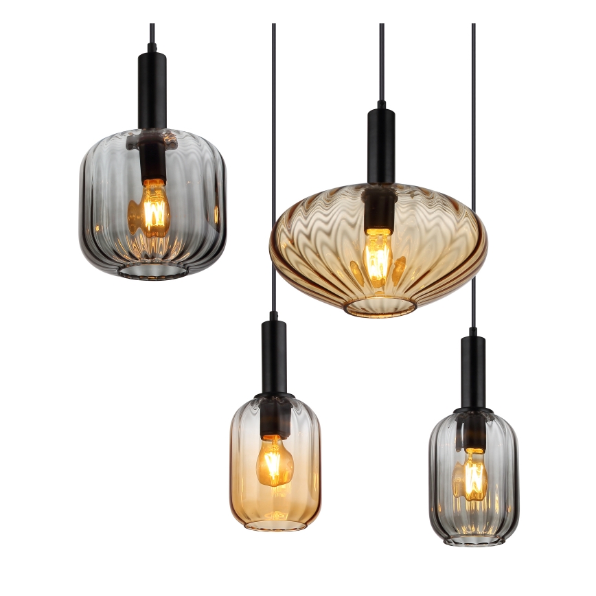 Globo - Suspension à câbles 6xE27/60W/230V