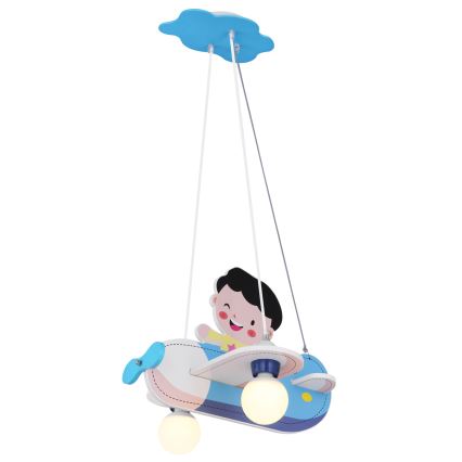 Globo - Suspension pour enfant 2xE27/40W/230V