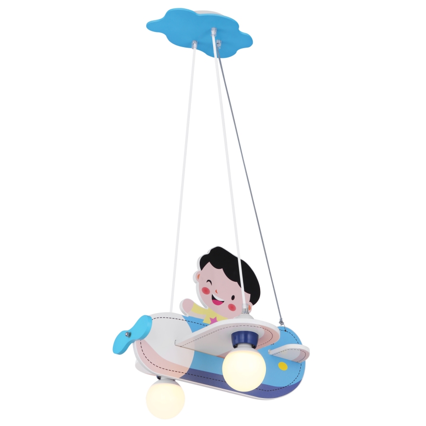 Globo - Suspension pour enfant 2xE27/40W/230V