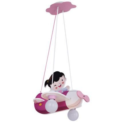 Globo - Suspension pour enfant 2xE27/40W/230V
