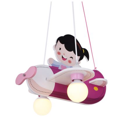 Globo - Suspension pour enfant 2xE27/40W/230V