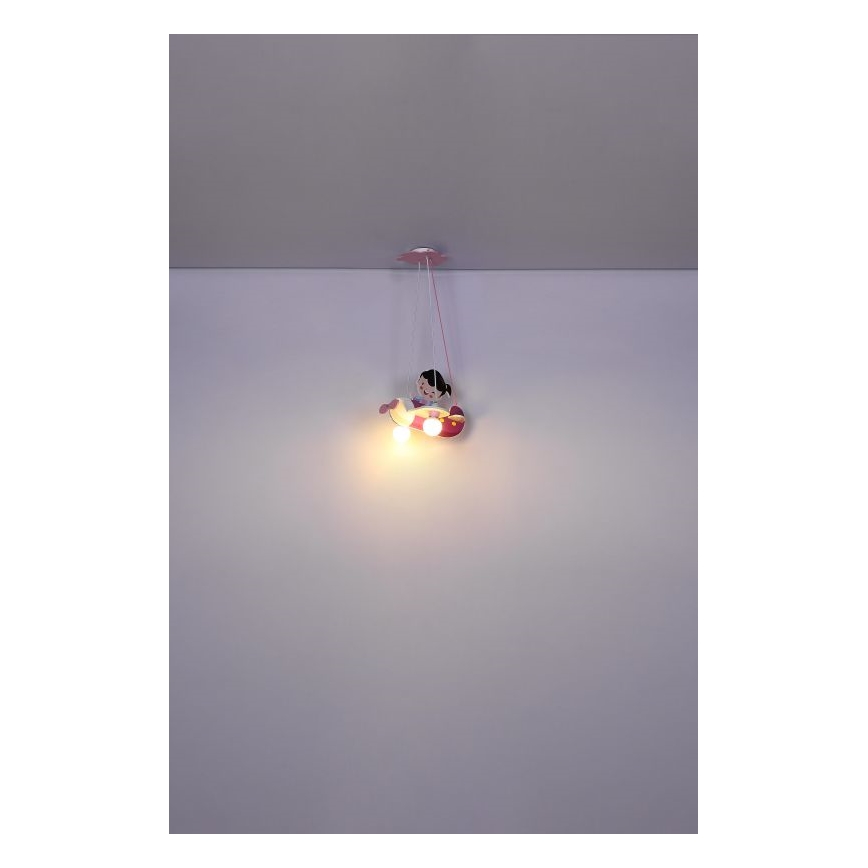 Globo - Suspension pour enfant 2xE27/40W/230V