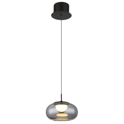 Globo - Suspension filaire LED/6W/230V noir