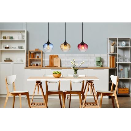Globo - Suspension filaire 3xE27/60W/230V