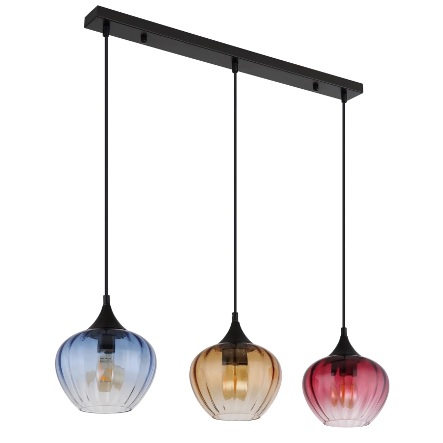 Globo - Suspension filaire 3xE27/60W/230V