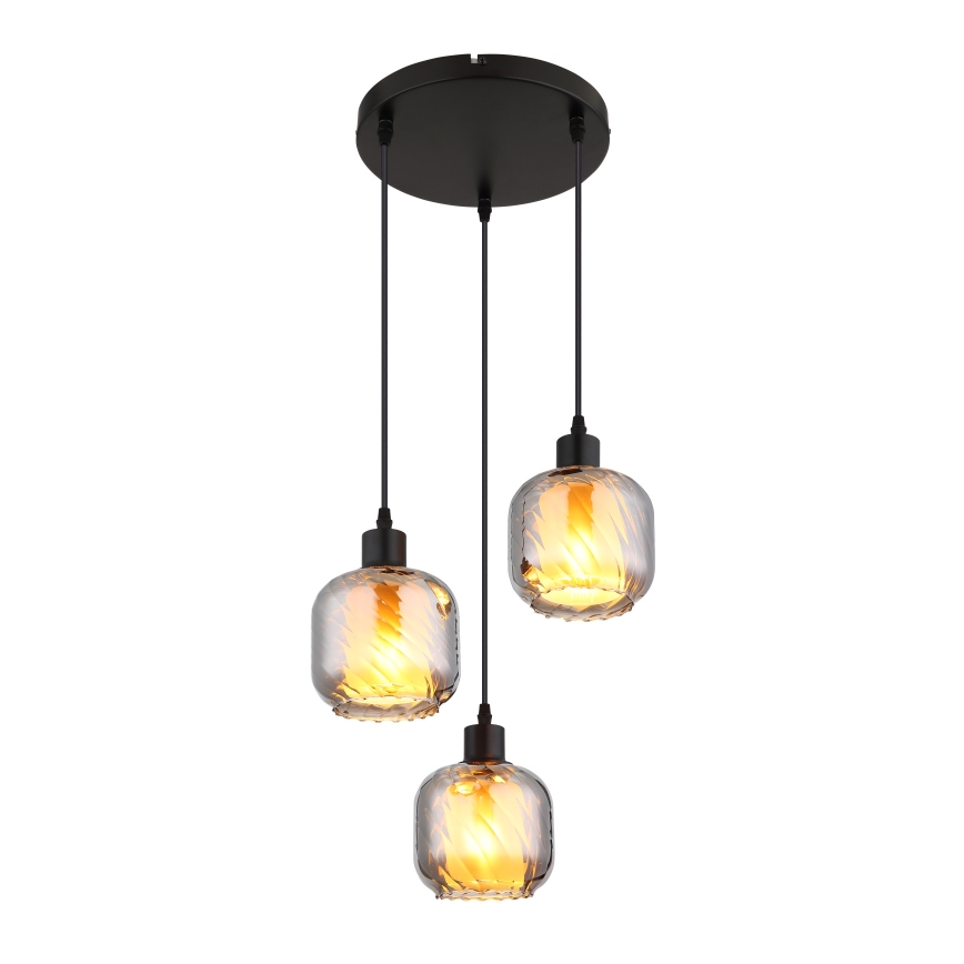 Globo - Suspension filaire 3xE27/25W/230V