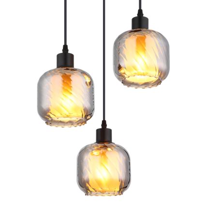 Globo - Suspension filaire 3xE27/25W/230V
