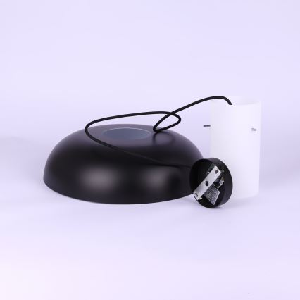 Globo - Suspension à câble 1xE27/60W/230V noire