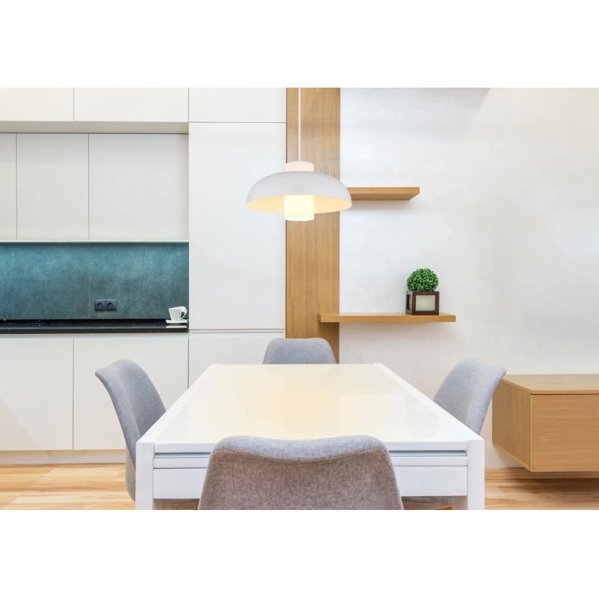 Globo - Suspension sur câble 1xE27/60W/230V blanche