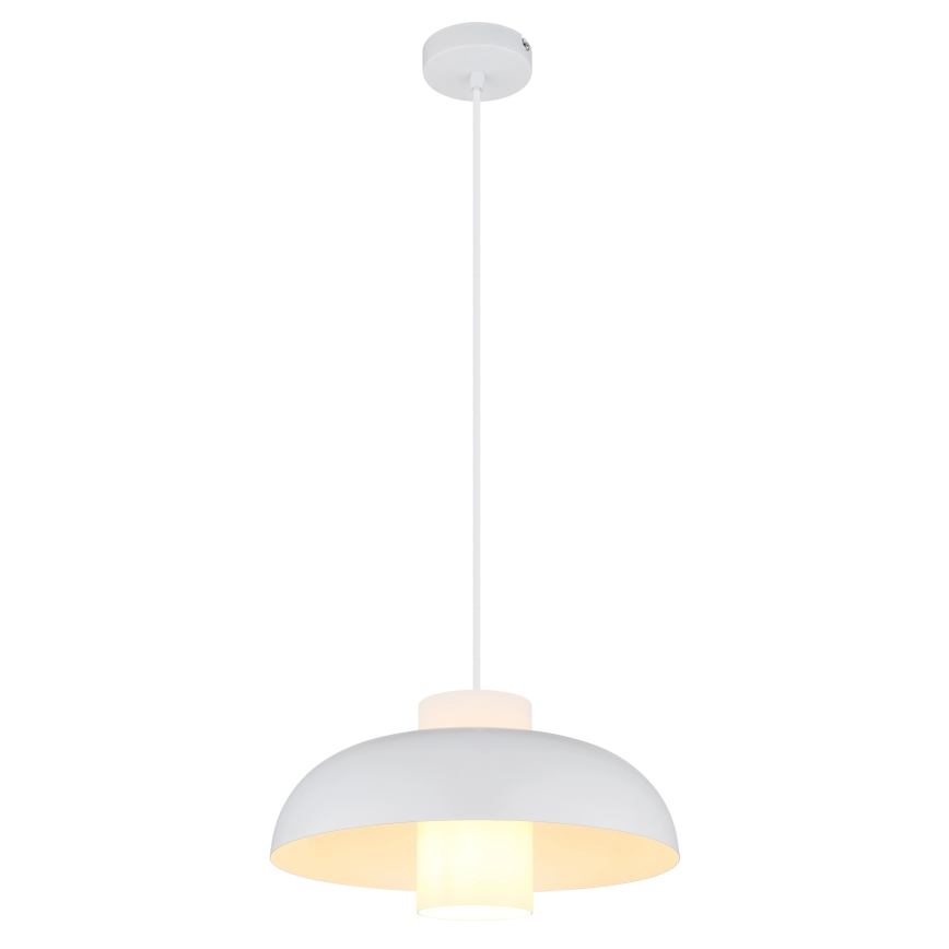 Globo - Suspension sur câble 1xE27/60W/230V blanche