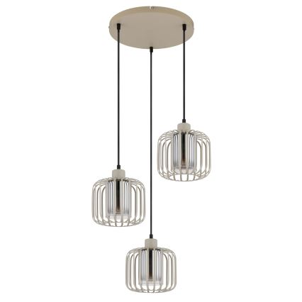 Globo - Suspension sur câble 3xE27/40W/230V
