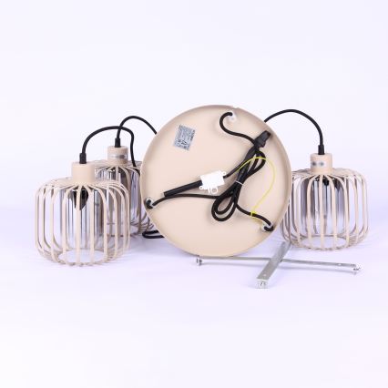 Globo - Suspension sur câble 3xE27/40W/230V
