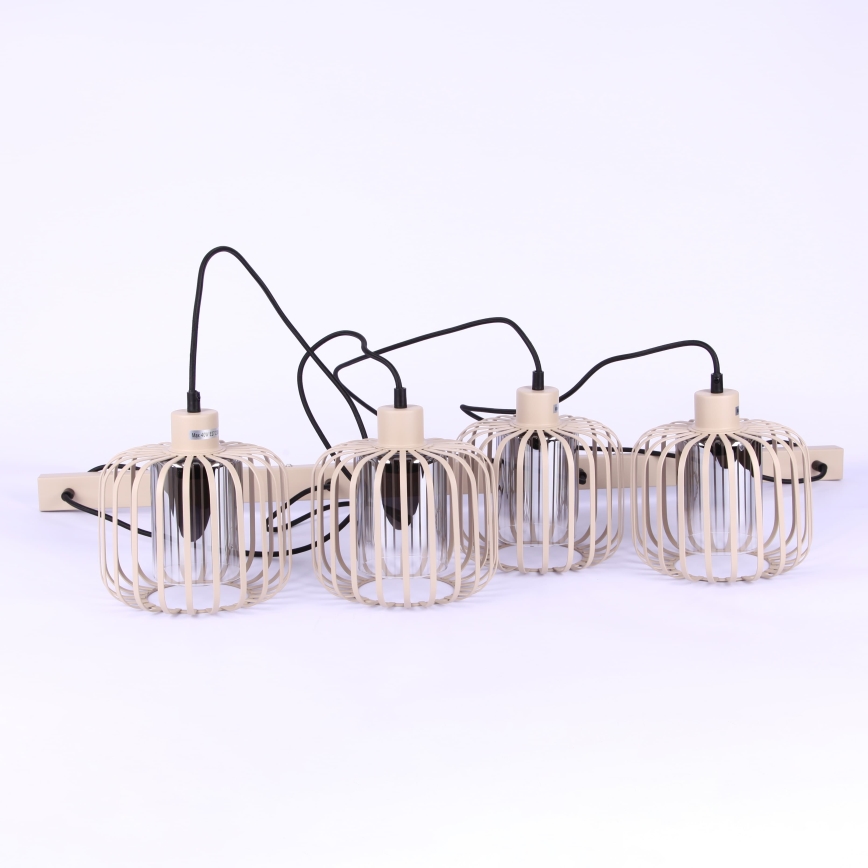Globo - Suspension sur câble 3xE27/40W/230V