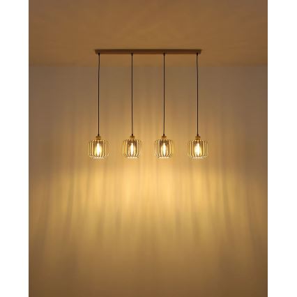 Globo - Suspension sur câble 4xE27/40W/230V