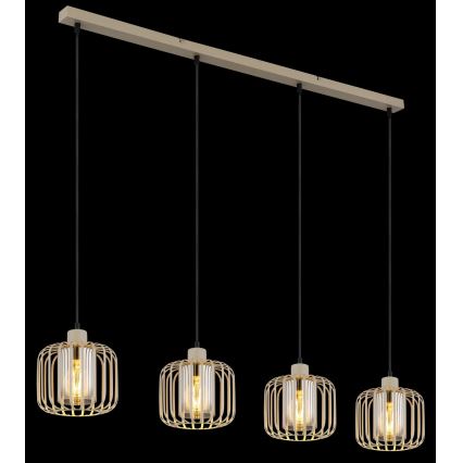 Globo - Suspension sur câble 4xE27/40W/230V