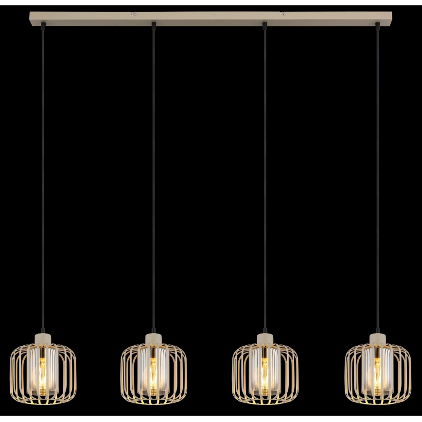 Globo - Suspension sur câble 4xE27/40W/230V