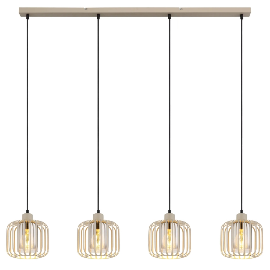 Globo - Suspension sur câble 4xE27/40W/230V