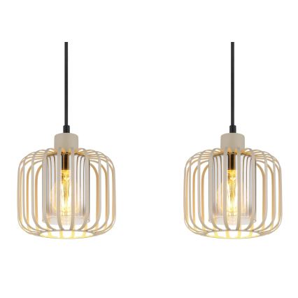 Globo - Suspension sur câble 4xE27/40W/230V