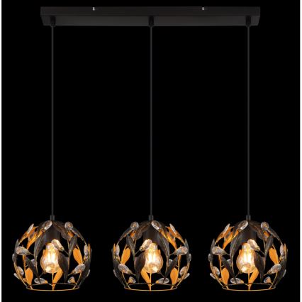 Globo - Suspension sur câble 3xE27/40W/230V