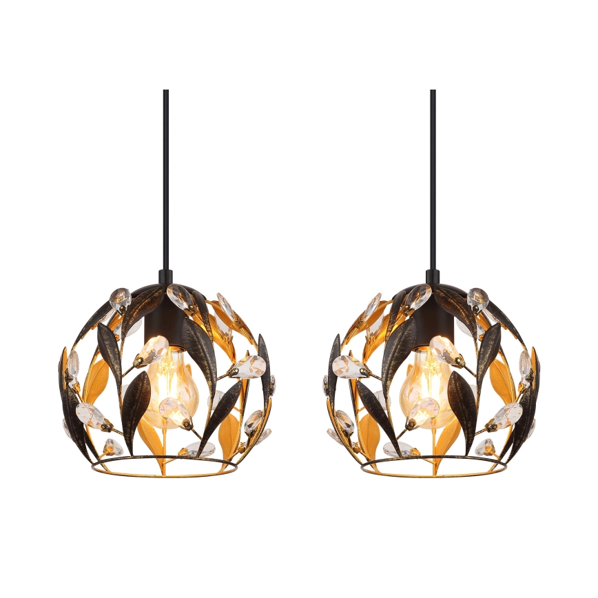 Globo - Suspension sur câble 3xE27/40W/230V