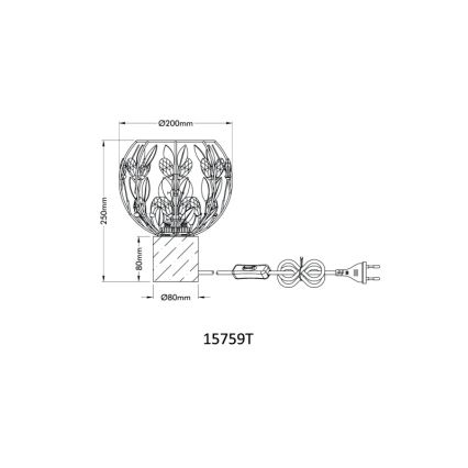 Globo - Lampe de table 1xE27/40W/230V