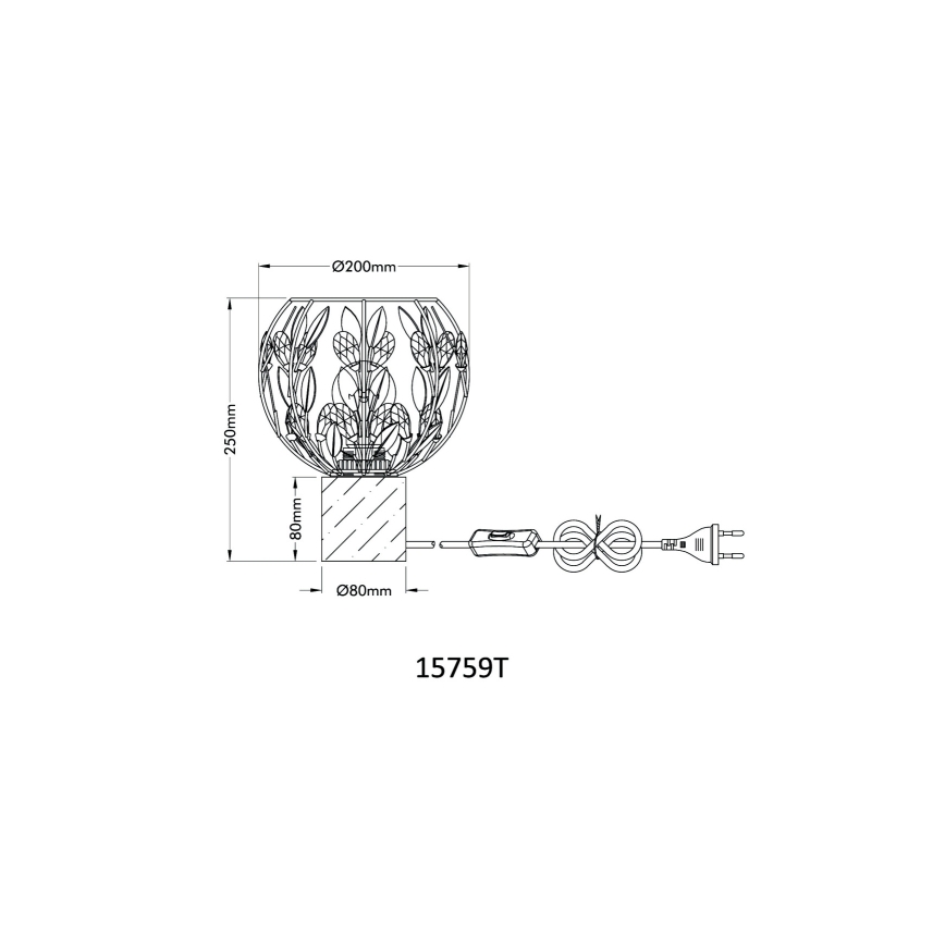 Globo - Lampe de table 1xE27/40W/230V