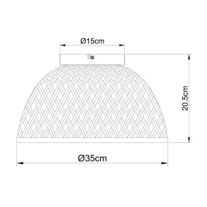 Globo - Plafonnier 1xE27/15W/230V bambou