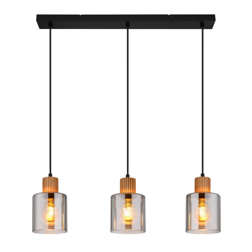 Globo - Suspension sur câble 3xE27/25W/230V