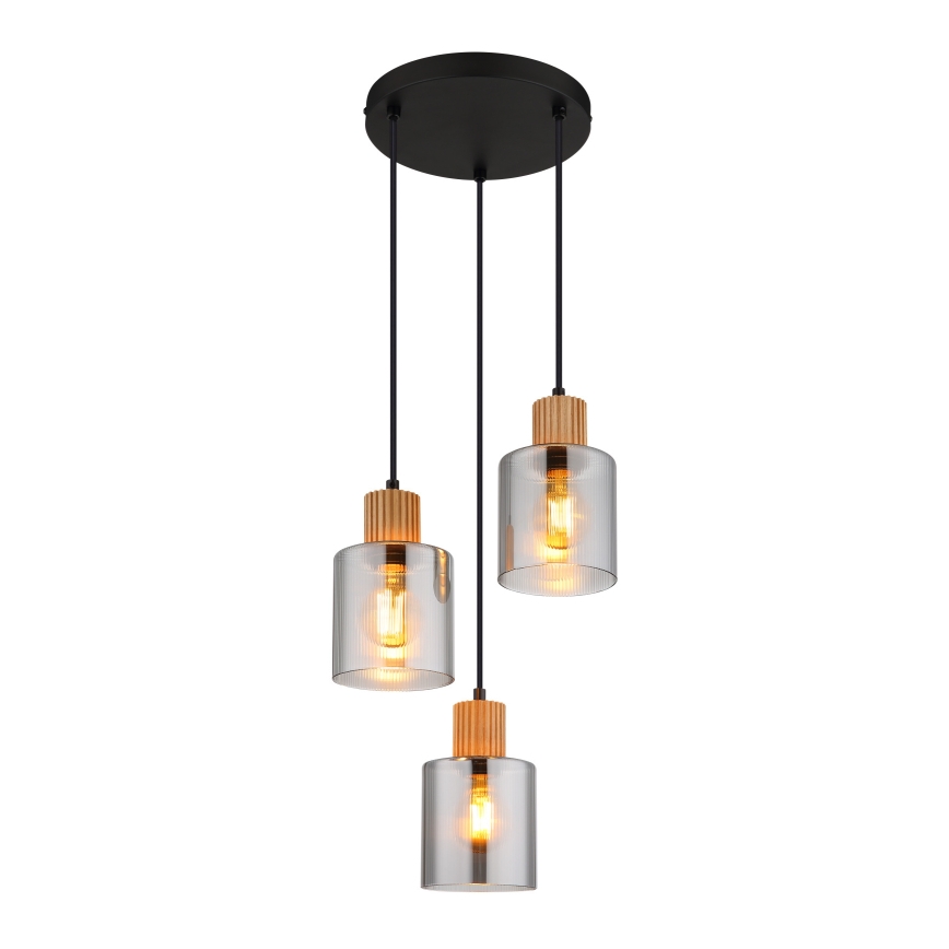 Globo - Suspension sur câble 3x E27/25 W/230 V, Ø 30 cm