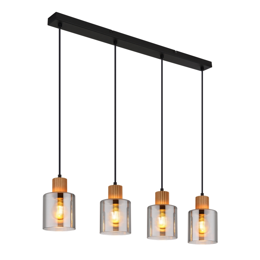 Globo - Lustre suspendu sur câble 4xE27/25W/230V